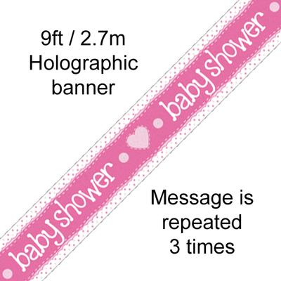 Baby Shower Pink - Banners & Bunting