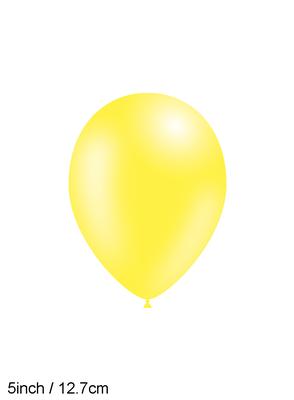 Decotex Pro 5inch Fashion Solid No.11 Yellow x100pcs - Latex Balloons