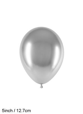 Decotex Pro 5inch Chromium No.24 Silver x 50pcs - Latex Balloons