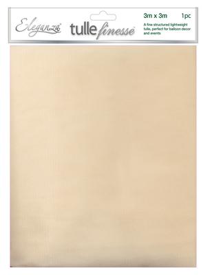Eleganza Tulle Finesse 3m x 3m 1pc bag Ivory No.61 - Organza / Fabric