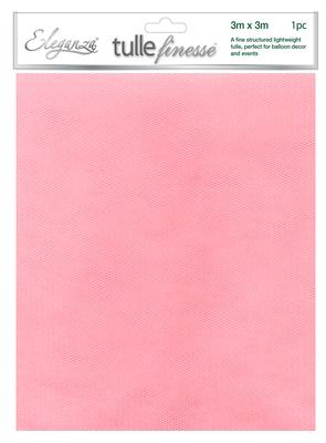 Eleganza Tulle Finesse 3m x 3m 1pc bag Lt. Pink No.21 - Organza / Fabric