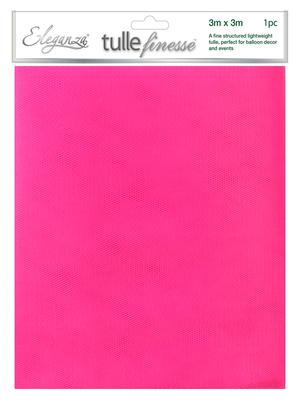 Eleganza Tulle Finesse 3m x 3m 1pc bag Hot Pink No. 34 - Organza / Fabric