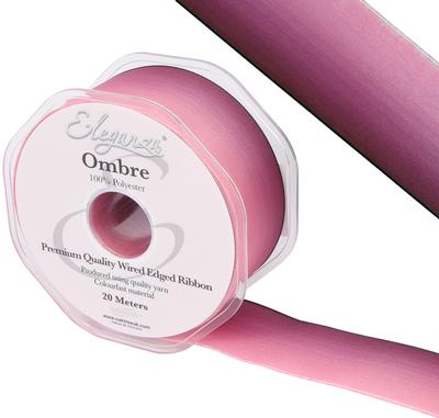 Eleganza Wired Edge Ombre Ribbon 38mm x 20m Tone No.290 - Ribbons