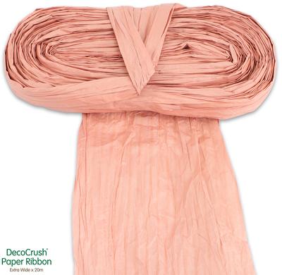 Paper Crush Design Ribbon FSC Quality Extra Wide x 20m No.87 Rose Gold - Ribbons
