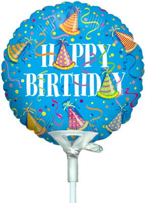 4inch Birthday Hats - Foil Balloons