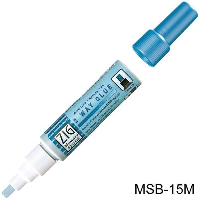 Zig Memory System 2 Way Glue Pen 4mm Chisel Tip 10g MSB-15M - Craft