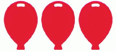 Balloon Shape Weights - Red x100pcs - Accessories