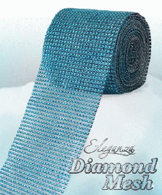 Eleganza Diamond Mesh 12cm x 9m Turquoise No.55 - Accessories