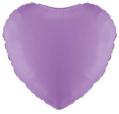 Lavender Heart Unpackaged - Foil Balloons